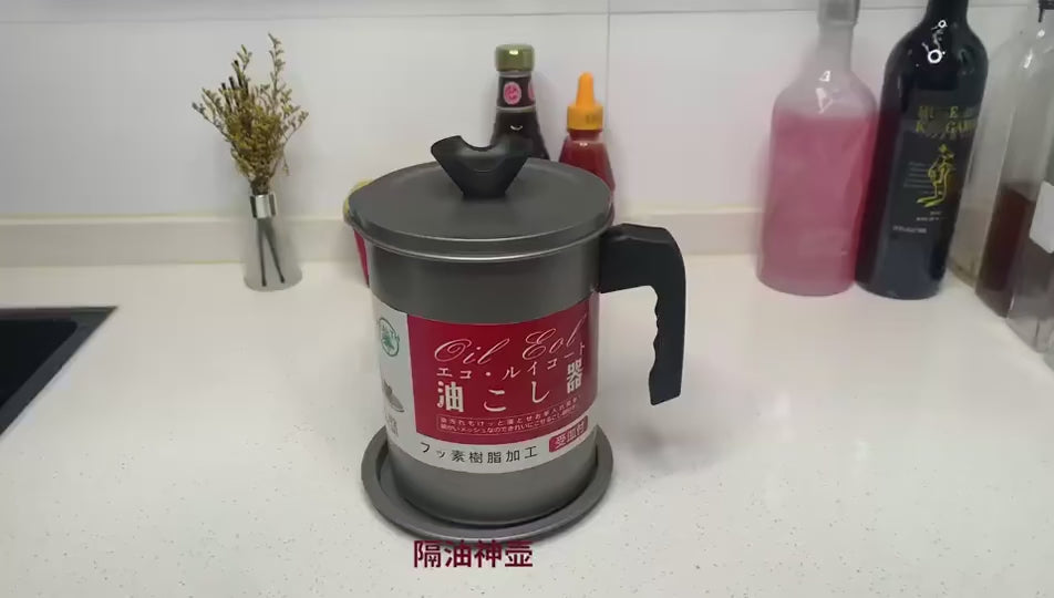 Stainless Steel Oil Filter Pot with Tray